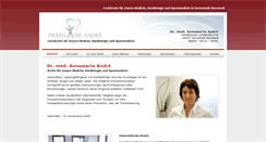 Desktop Screenshot of internistin-darmstadt.de